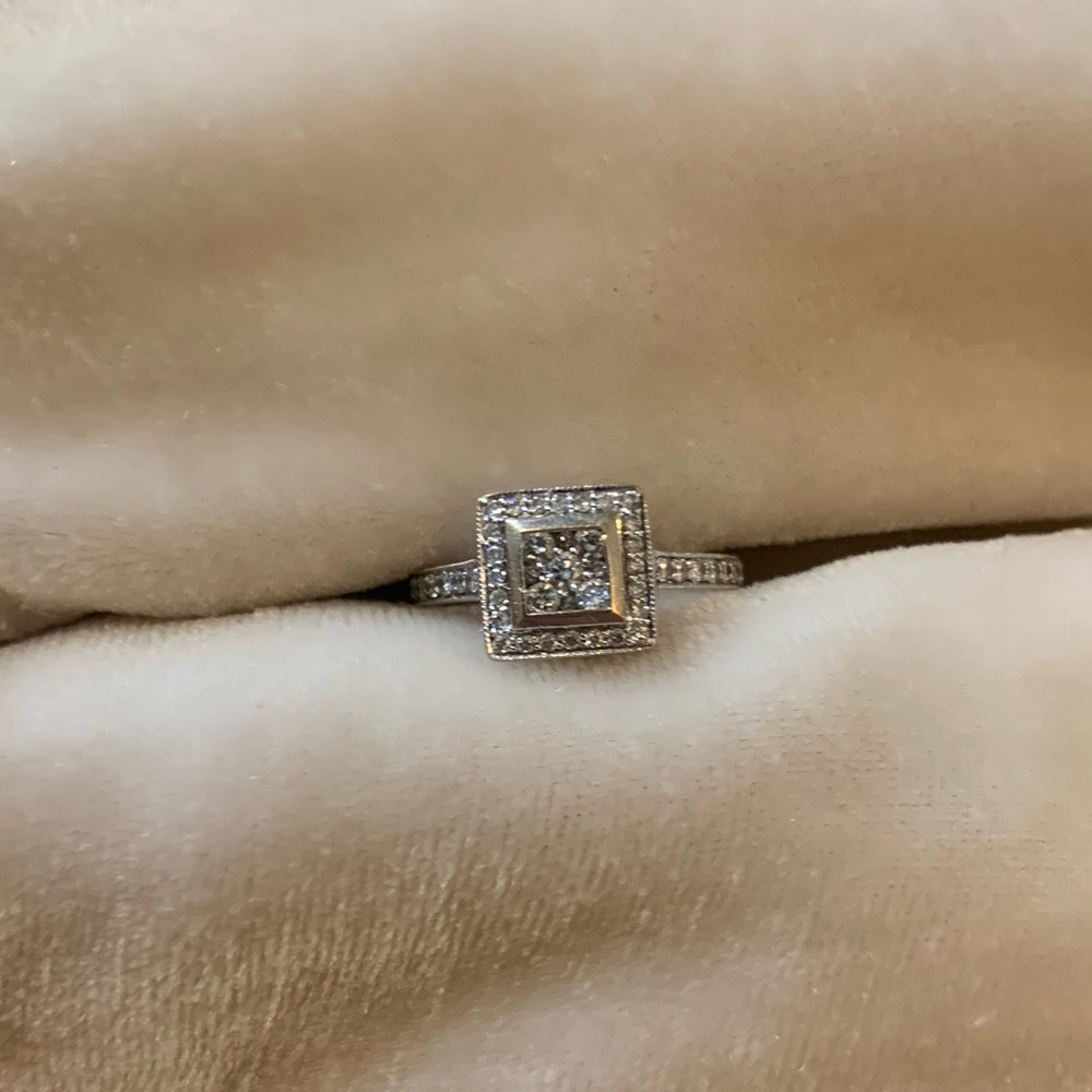 Diamond And Silver Ring - image 3